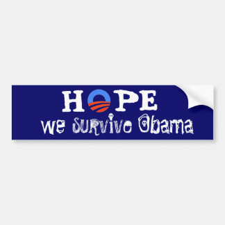 Autocollant De Voiture Espoir nous survivons à Obama