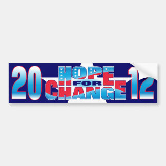 Autocollant De Voiture Espoir pour le changement 2012