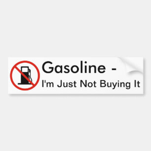 Autocollant De Voiture Essence - je ne l'achète juste pas