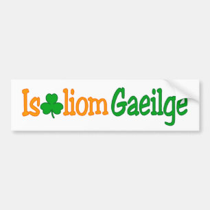 Autocollant De Voiture Est le pare-chocs de gaeilge de liom de breá