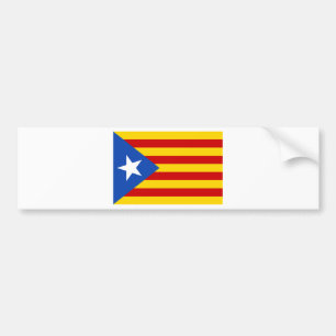 Autocollant De Voiture Estelada, independentista de Catalunya de bandera