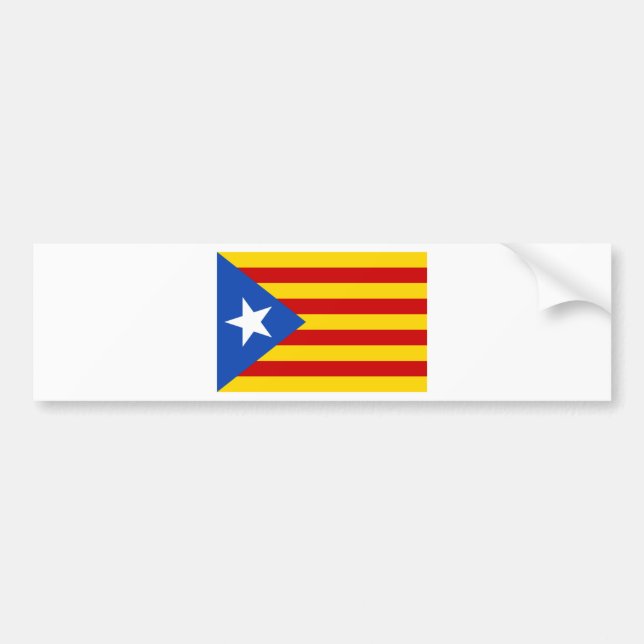 Autocollant De Voiture Estelada, independentista de Catalunya de bandera (Devant)