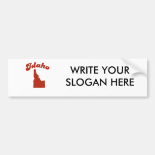Autocollant De Voiture État de rouge de l'IDAHO