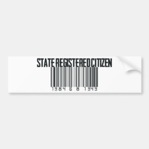 Autocollant De Voiture État enregistré