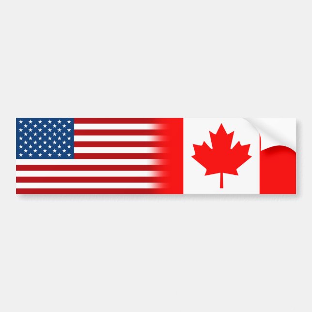 Autocollant De Voiture États-Unis Canada Canada (Devant)