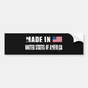 AUTOCOLLANT DE VOITURE ÉTATS-UNIS D'AMÉRIQUE