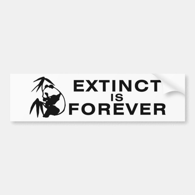 Autocollant De Voiture Éteint est le Forever (Devant)