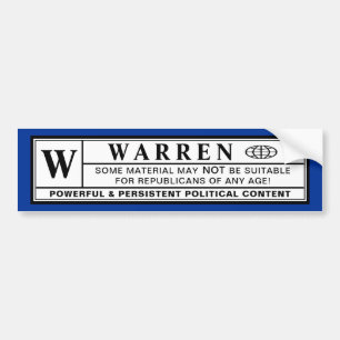 Autocollant De Voiture Étiquette d'avertissement Warren