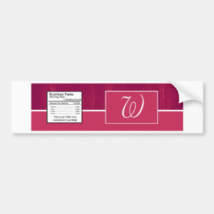 Autocollant De Voiture Étiquette de bouteille d'eau Mariage rose/rose en