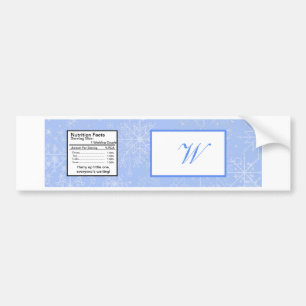 Autocollant De Voiture Étiquette de bouteille d'eau Mariage Snowflake