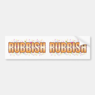 Autocollant De Voiture Étiquette de bulle de déchets
