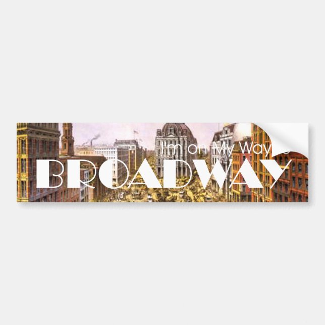 Autocollant De Voiture Étoile de Broadway de PIÈCE EN T (Devant)