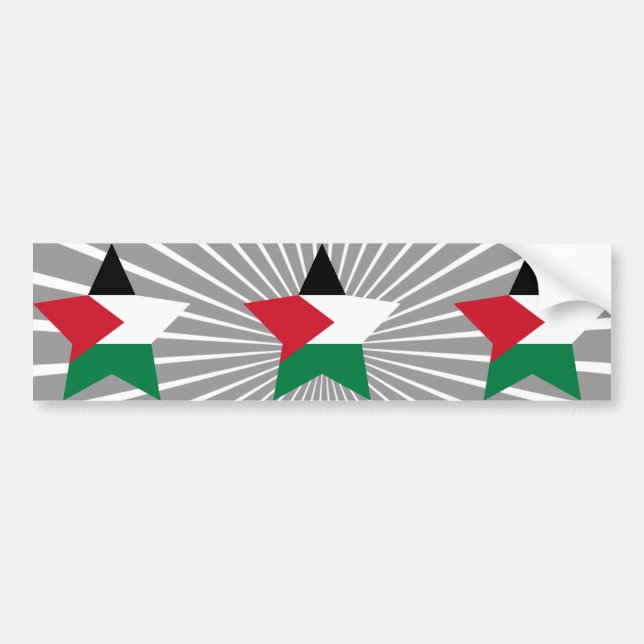 Autocollant De Voiture Étoile de la Palestine (Devant)