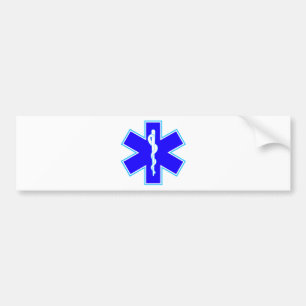 Autocollant De Voiture Étoile de la vie (ambulance)