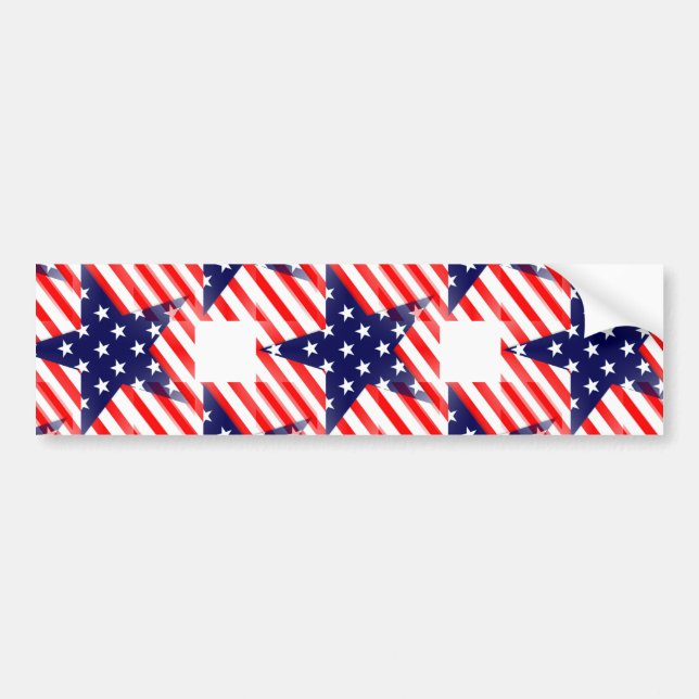 Autocollant De Voiture étoile usa (Devant)