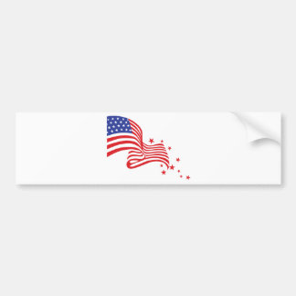 Autocollant De Voiture Étoiles de drapeau américain