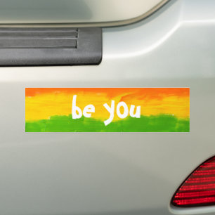 Autocollant De Voiture être vous Couleurs Arc-en-ciel Gay Lesbian LGBT