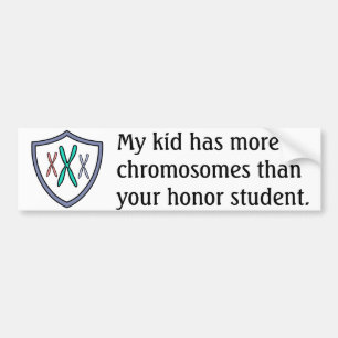 Autocollant De Voiture Étudiant d'honneur de chromosome