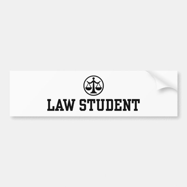 Autocollant De Voiture Étudiant en droit (Devant)