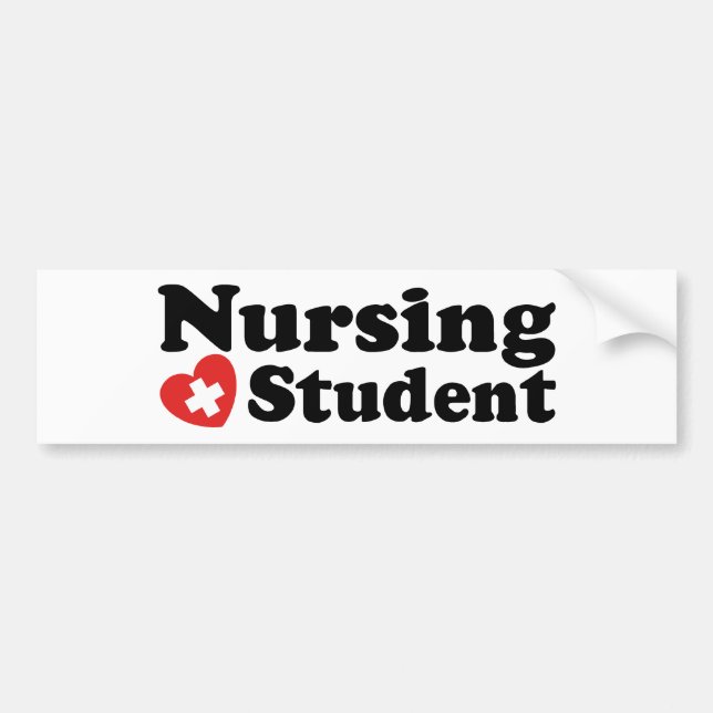 Autocollant De Voiture Étudiant en soins infirmiers (Devant)