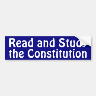 Autocollant De Voiture Étudiez la constitution