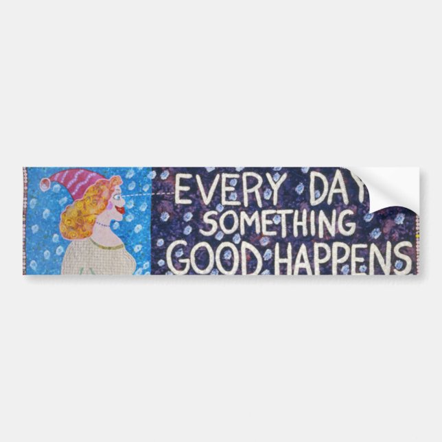 Autocollant De Voiture EveryDaySomethingGoodHappens (Devant)
