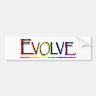 Autocollant De Voiture Évoluez l'homosexuel