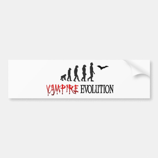 Autocollant De Voiture Évolution de vampire (Devant)