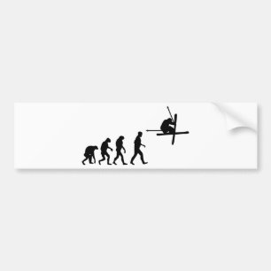 Autocollant De Voiture évolution du ski