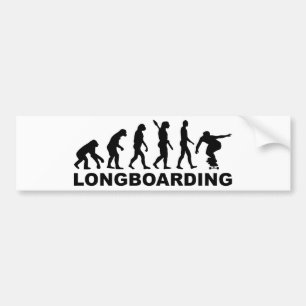 Autocollant De Voiture Évolution Longboarding