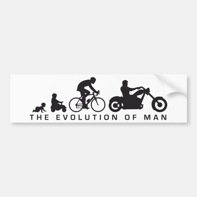 Autocollant De Voiture evolution of mocycle bicycle (Devant)