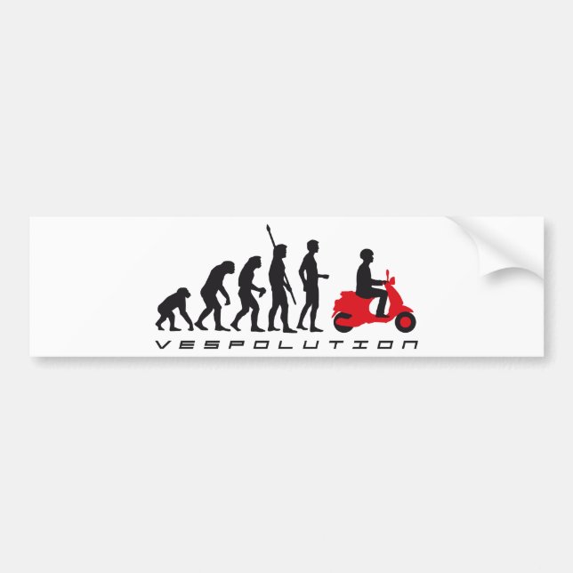 Autocollant De Voiture evolution scooter (Devant)
