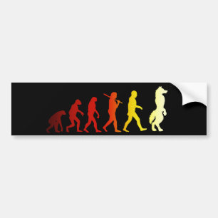 Autocollant De Voiture Évolution velue