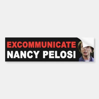 Autocollant De Voiture EXCOMMUNIEZ Nancy Pelosi