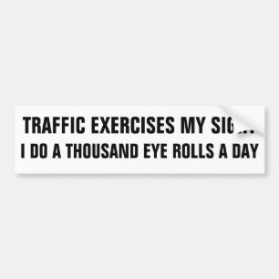 Autocollant De Voiture Exercice de circulation A mille roulades d'yeux