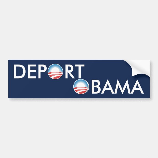Autocollant De Voiture Expulsez Obama (Devant)