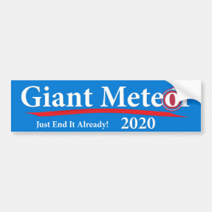 Autocollant De Voiture Extrémité géante du météore 2020 juste il déjà !