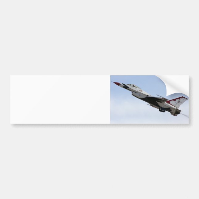 Autocollant De Voiture F-16 Thunderbird En Vol (Devant)