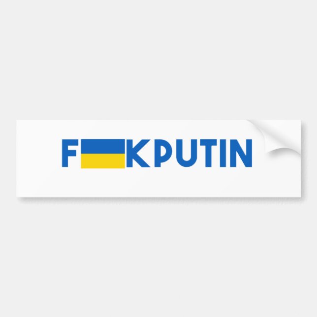 Autocollant De Voiture F**k Poutine (Devant)