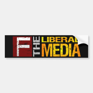 Autocollant De Voiture F l'adhésif pour pare-chocs libéral de médias