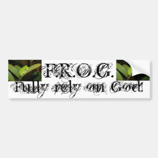 Autocollant De Voiture F.R.O.G. adhésif pour pare-chocs