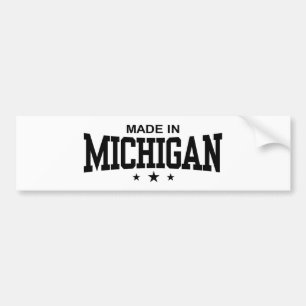 Autocollant De Voiture Fabriqué Dans Le Michigan