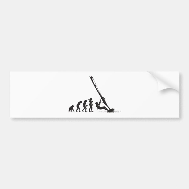 Autocollant De Voiture Faire de la planche à voile (Devant)