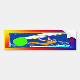 Autocollant De Voiture Faire de la planche à voile