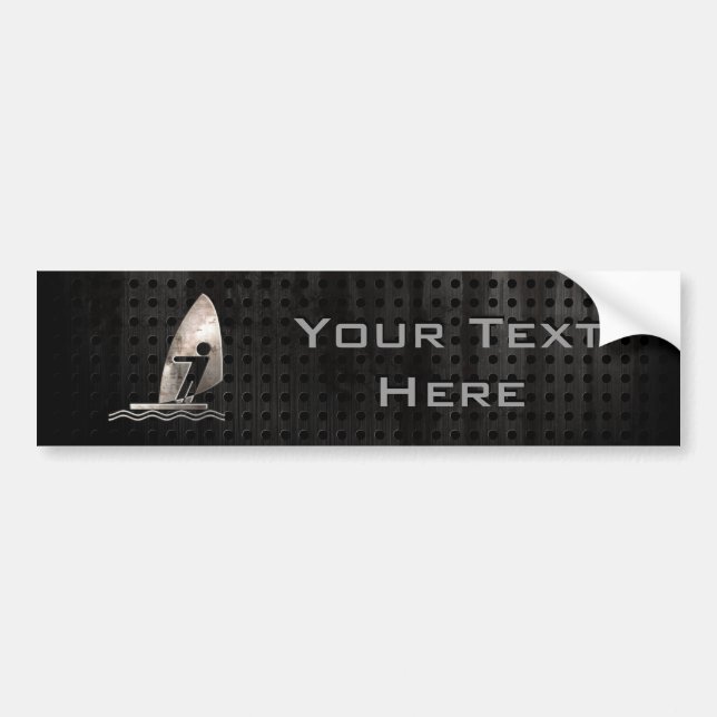 Autocollant De Voiture Faire de la planche à voile ; Cool (Devant)
