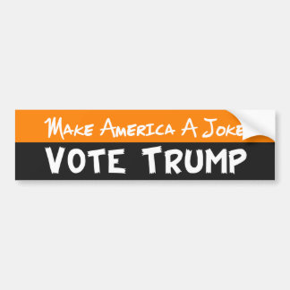 Autocollant De Voiture Faire de l'Amérique une farce Vote Trump