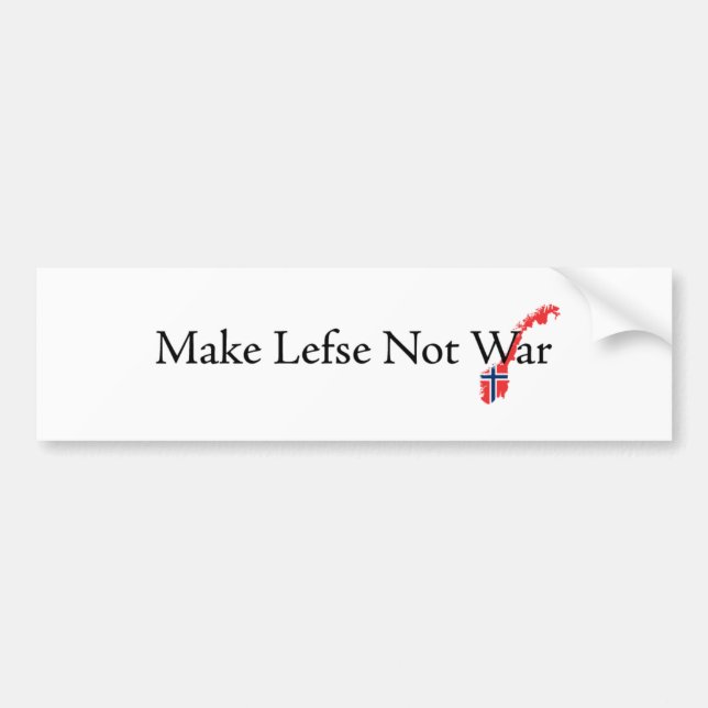 Autocollant De Voiture Faire-Lefse-Non-Guerre (Devant)