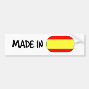 Autocollant De Voiture Fait dans l'adhésif pour pare-chocs de l'Espagne