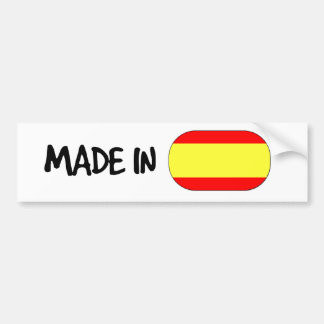 Autocollant De Voiture Fait dans l'adhésif pour pare-chocs de l'Espagne