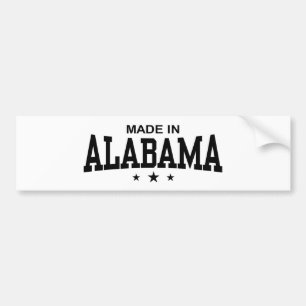Autocollant De Voiture Fait En Alabama